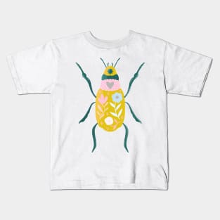 Floral Beetle Kids T-Shirt